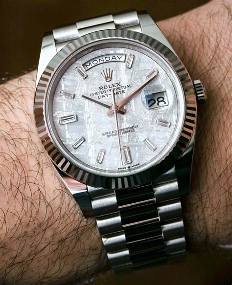 rolex oyster perpetual day-date white gold price|Rolex Day-Date 40 228235.